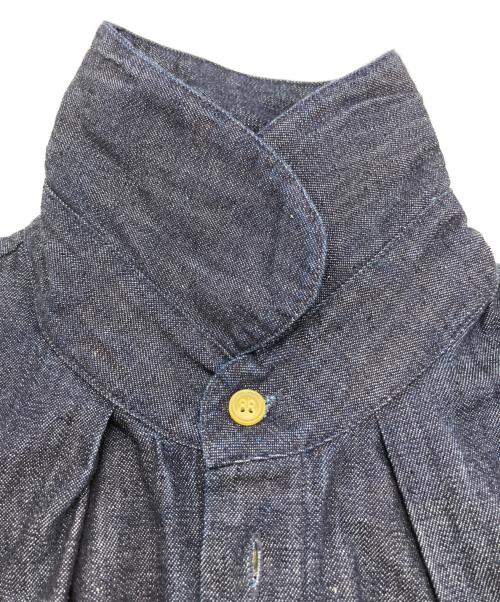 Vivienne Westwood（ヴィヴィアンウエストウッド）Vivienne Westwood (ヴィヴィアンウエストウッド) ラウンドカラーデニムシャツ インディゴ サイズ:SIZE 38の古着・服飾アイテム