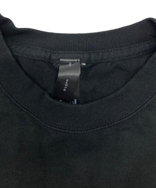 wjk（ダブルジェイケー）wjk (ダブルジェイケー) EVAコラボTシャツ ブラック サイズ:Ⅿの古着・服飾アイテム
