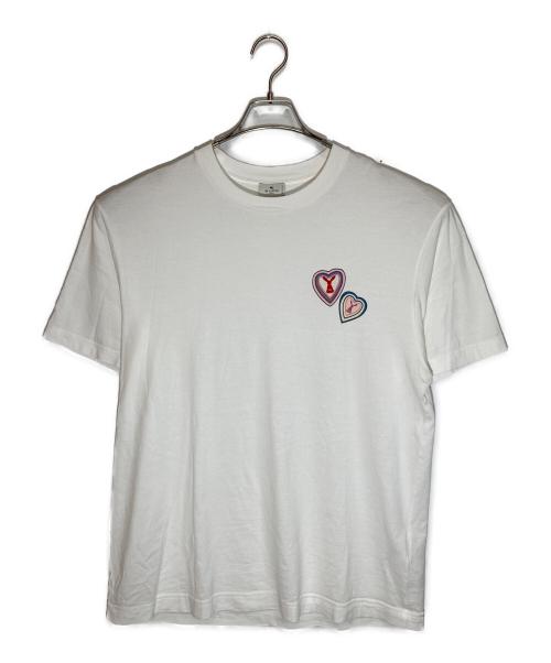 ETRO（エトロ）ETRO (エトロ) ワンポイントTシャツ ホワイト サイズ:Mの古着・服飾アイテム