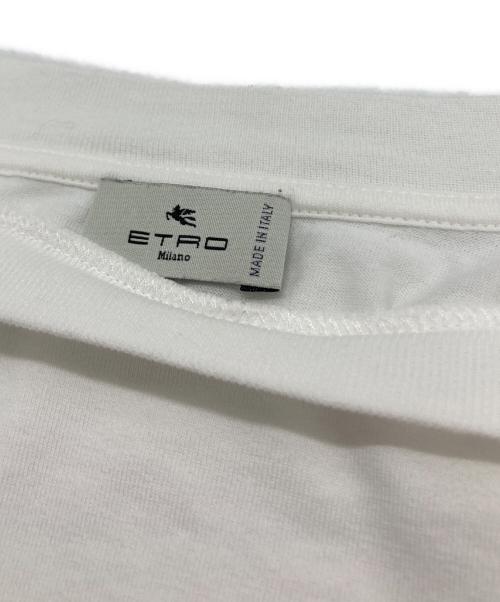 ETRO（エトロ）ETRO (エトロ) ワンポイントTシャツ ホワイト サイズ:Mの古着・服飾アイテム