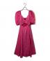 Kate Spade（ケイトスペード）の古着「Twist Bodice Puff Sleeve Dress」｜ピンク