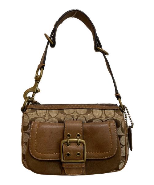 COACH（コーチ）COACH (コーチ) ソーホー シグネチャー ハンドバッグ ブラウン サイズ:-の古着・服飾アイテム