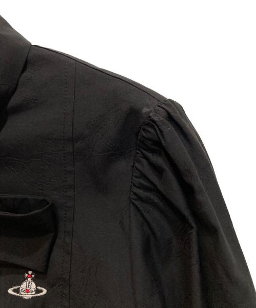 Vivienne Westwood RED LABEL（ヴィヴィアンウエストウッドレッドレーベル）Vivienne Westwood RED LABEL (ヴィヴィアンウエストウッドレッドレーベル) ORBジャカード フリルボウタイシャツ ブラック サイズ:SIZE 02の古着・服飾アイテム
