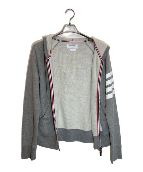 Thom Browne（トムブラウン）Thom Browne (トムブラウン) 4BARジップパーカー グレー サイズ:Lの古着・服飾アイテム