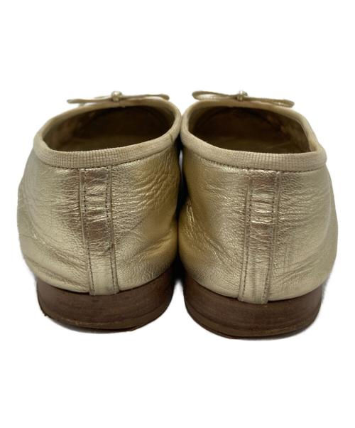 CHANEL（シャネル）CHANEL (シャネル) バレリーナパンプス ゴールド サイズ:SIZE 37Cの古着・服飾アイテム