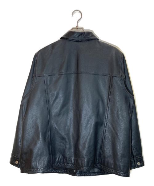 JONES JEANS（ジョーンズ ジーンズ）JONES JEANS (ジョーンズ ジーンズ) レザージャケット ブラック サイズ:-の古着・服飾アイテム