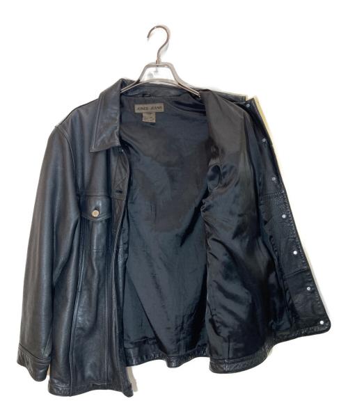 JONES JEANS（ジョーンズ ジーンズ）JONES JEANS (ジョーンズ ジーンズ) レザージャケット ブラック サイズ:-の古着・服飾アイテム