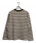 CAMIEL FORTGENS (カミエルフォートヘンス) l.s. big tee ベージュ×ブラウン サイズ:M：10000円