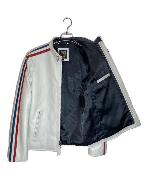 Schott（ショット）Schott (ショット) クラシックレーサージャケット ホワイト サイズ:Ⅿの古着・服飾アイテム