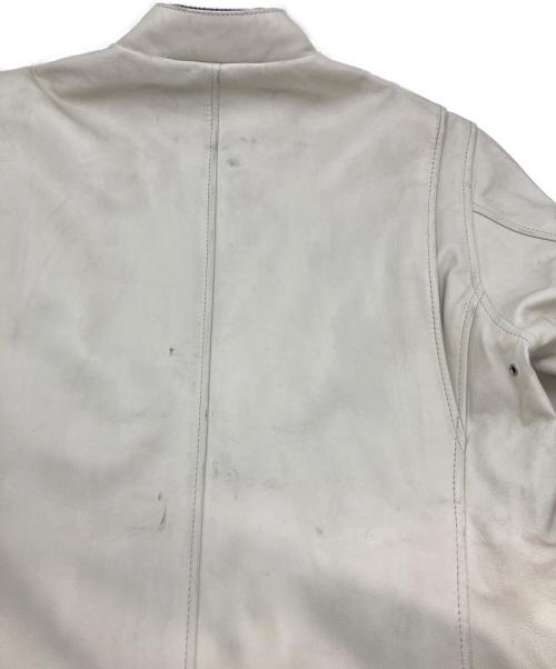 Schott（ショット）Schott (ショット) クラシックレーサージャケット ホワイト サイズ:Ⅿの古着・服飾アイテム