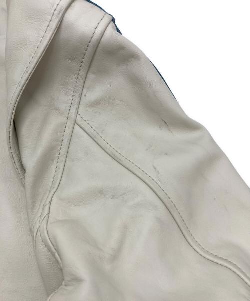 Schott（ショット）Schott (ショット) クラシックレーサージャケット ホワイト サイズ:Ⅿの古着・服飾アイテム