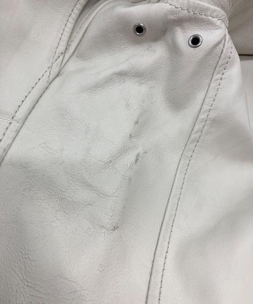 Schott（ショット）Schott (ショット) クラシックレーサージャケット ホワイト サイズ:Ⅿの古着・服飾アイテム