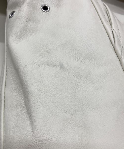 Schott（ショット）Schott (ショット) クラシックレーサージャケット ホワイト サイズ:Ⅿの古着・服飾アイテム
