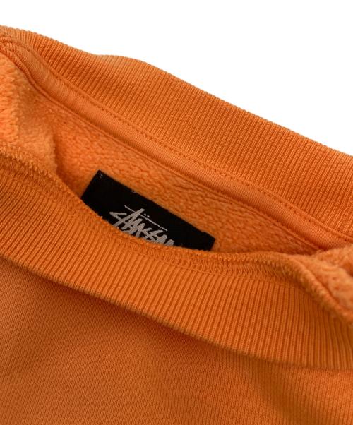 stussy（ステューシー）stussy (ステューシー) STU Applique crew オレンジ サイズ:SIZE Sの古着・服飾アイテム