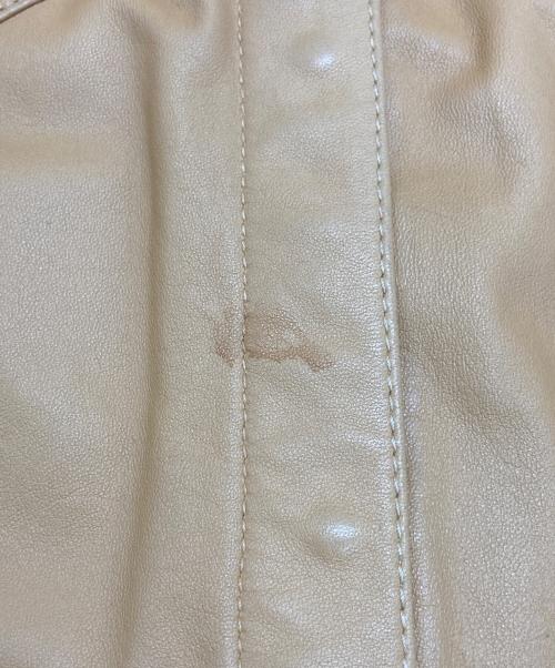 BOTTEGA VENETA（ボッテガベネタ）BOTTEGA VENETA (ボッテガベネタ) シープレザージャケット ベージュ サイズ:44の古着・服飾アイテム