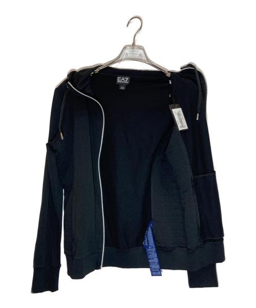 EA7（イーエーセブン）EA7 (イーエーセブン) パーカーセットアップ ブラック サイズ:Lの古着・服飾アイテム