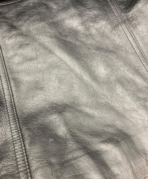 BALMAIN（バルマン）BALMAIN (バルマン) レザーハーフコート ブラック サイズ:Lの古着・服飾アイテム