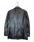 BALMAIN (バルマン) レザーハーフコート ブラック サイズ:L：14000円