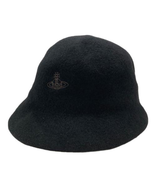 Vivienne Westwood（ヴィヴィアンウエストウッド）Vivienne Westwood (ヴィヴィアンウエストウッド) ウールバケットハット ブラック サイズ:SIZE M-Sの古着・服飾アイテム