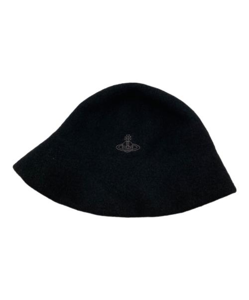 Vivienne Westwood（ヴィヴィアンウエストウッド）Vivienne Westwood (ヴィヴィアンウエストウッド) ウールバケットハット ブラック サイズ:SIZE M-Sの古着・服飾アイテム