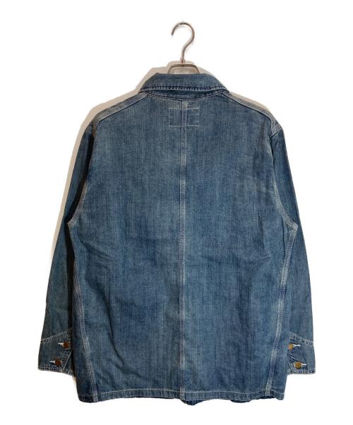 HOUSTON（ヒューストン）HOUSTON (ヒューストン) デニムカバーオール インディゴ サイズ:SIZE 40Rの古着・服飾アイテム