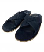 ISLAND SLIPPERアイランドスリッパ）の古着「クロスサンダル」｜ネイビー