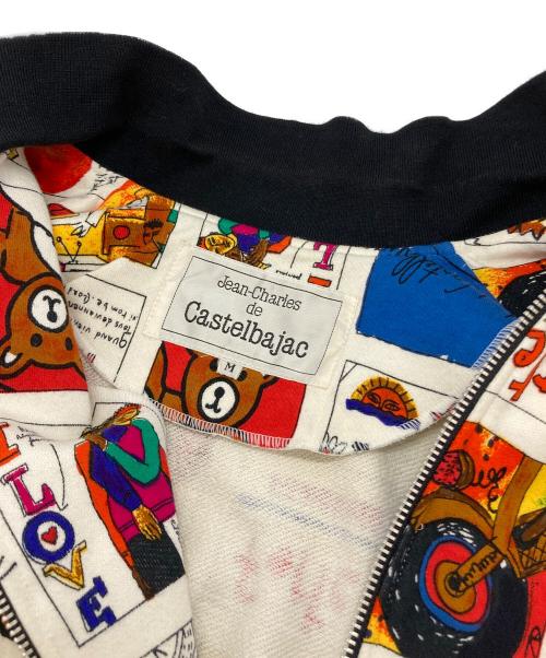 CASTELBAJAC（カステルバジャック）CASTELBAJAC (カステルバジャック) 総柄ジップブルゾン マルチカラー サイズ:SIZE Mの古着・服飾アイテム