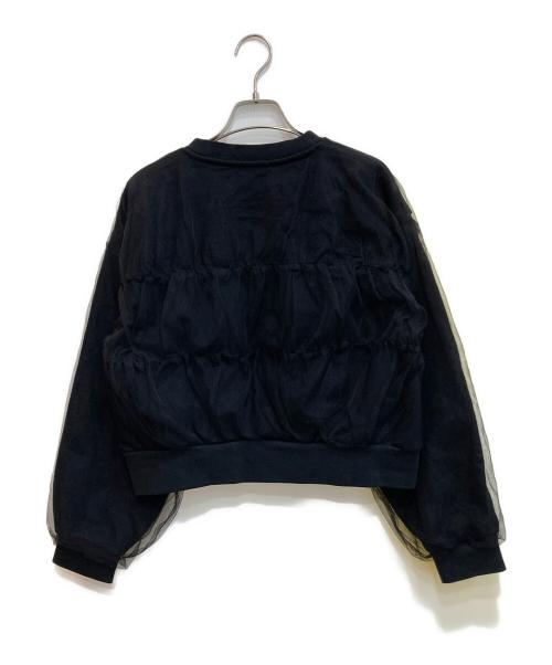 MAISON SPECIAL（メゾンスペシャル）MAISON SPECIAL (メゾンスペシャル) Tulle Layered Sweatshirt ブラック サイズ:SIZE Freeの古着・服飾アイテム