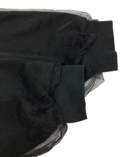 MAISON SPECIAL（メゾンスペシャル）MAISON SPECIAL (メゾンスペシャル) Tulle Layered Sweatshirt ブラック サイズ:SIZE Freeの古着・服飾アイテム