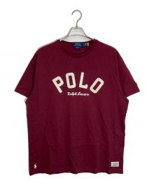 POLO RALPH LAUREN（ポロ・ラルフローレン）の古着「ロゴTシャツ」｜ボルドー