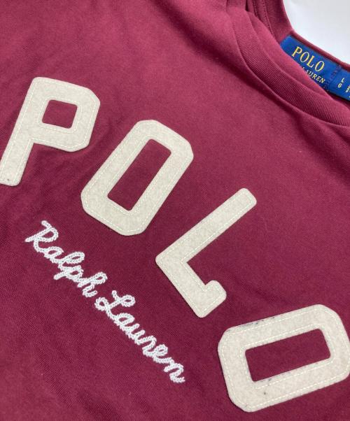 POLO RALPH LAUREN（ポロ・ラルフローレン）POLO RALPH LAUREN (ポロ・ラルフローレン) ロゴTシャツ ボルドー サイズ:SIZE Lの古着・服飾アイテム
