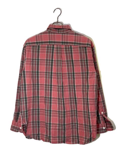 POLO RALPH LAUREN（ポロ・ラルフローレン）POLO RALPH LAUREN (ポロ・ラルフローレン) リラックスフィットチェックコットンツイルシャツ ピンク サイズ:Ⅿの古着・服飾アイテム