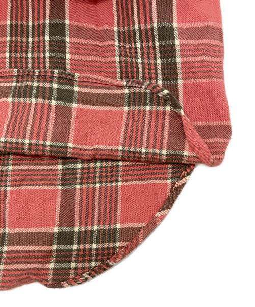 POLO RALPH LAUREN（ポロ・ラルフローレン）POLO RALPH LAUREN (ポロ・ラルフローレン) リラックスフィットチェックコットンツイルシャツ ピンク サイズ:Ⅿの古着・服飾アイテム