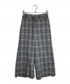 BLUE LABEL CRESTBRIDGEブルーレーベルクレストブリッジ）の古着「ワイドパンツ」｜グレー