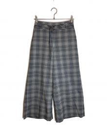 BLUE LABEL CRESTBRIDGE（ブルーレーベルクレストブリッジ）の古着「ワイドパンツ」｜グレー