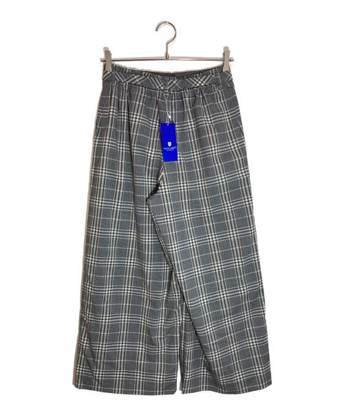BLUE LABEL CRESTBRIDGE（ブルーレーベルクレストブリッジ）BLUE LABEL CRESTBRIDGE (ブルーレーベルクレストブリッジ) ワイドパンツ グレー サイズ:SIZE 38の古着・服飾アイテム