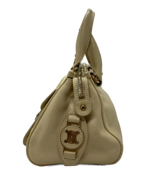 CELINE（セリーヌ）CELINE (セリーヌ) トリオンフミニボストンバッグ ベージュ サイズ:-の古着・服飾アイテム