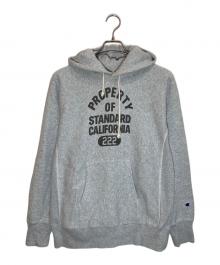 Champion×STANDARD CALIFORNIA（チャンピオン×スタンダードカリフォルニア）の古着「リバースウィーブパーカー」｜グレー