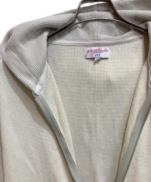 YARDSALE（ヤードセール）YARDSALE (ヤードセール) ワッフルジップパーカー ベージュ サイズ:SIZE Mの古着・服飾アイテム