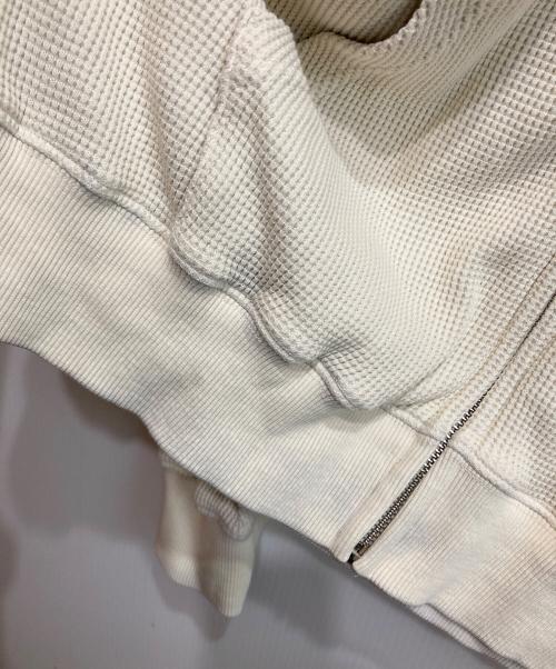 YARDSALE（ヤードセール）YARDSALE (ヤードセール) ワッフルジップパーカー ベージュ サイズ:SIZE Mの古着・服飾アイテム