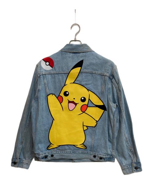 LEVI'S（リーバイス）LEVI'S (リーバイス) Pokemon (ポケモン) デニムトラッカージャケット インディゴ サイズ:Ⅿの古着・服飾アイテム