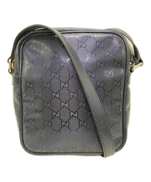 GUCCI（グッチ）GUCCI (グッチ) GGインプリメショルダーバッグ ネイビーの古着・服飾アイテム
