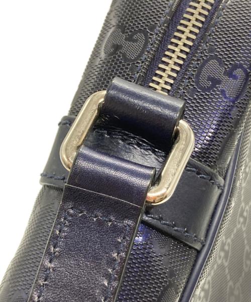 GUCCI（グッチ）GUCCI (グッチ) GGインプリメショルダーバッグ ネイビーの古着・服飾アイテム