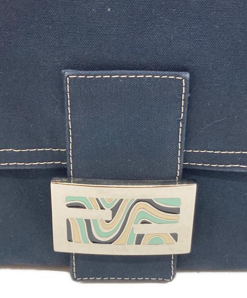 FENDI（フェンディ）FENDI (フェンディ) マンマバケットワンショルダーバッグ ネイビーの古着・服飾アイテム