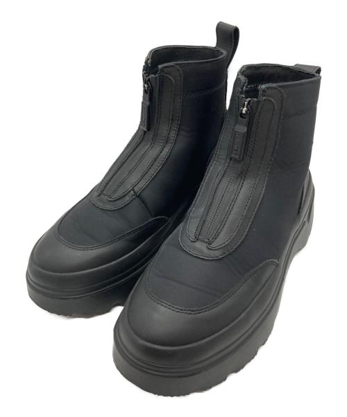 HUNTER（ハンター）HUNTER (ハンター) エクスプローラーアンクルジップフラトフォームブーツ ブラック サイズ:SIZE 37の古着・服飾アイテム