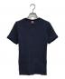 Thom Browne (トムブラウン) コットンワッフルボーダーTシャツ ネイビー×ホワイト サイズ:SIZE 36：20000円