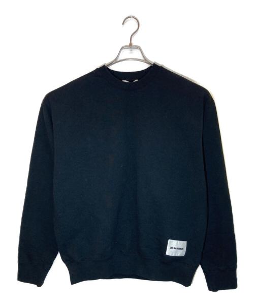 JIL SANDER+（ジルサンダープラス）JIL SANDER+ (ジルサンダープラス) クルーネックスウェット ブラック サイズ:Sの古着・服飾アイテム