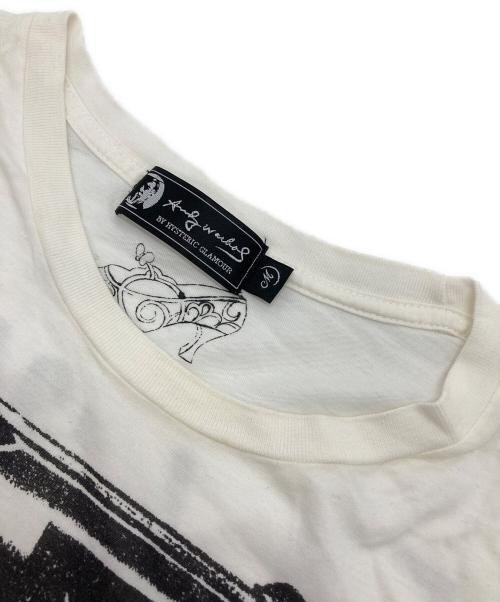 Hysteric Glamour（ヒステリックグラマー）Hysteric Glamour (ヒステリックグラマー) プリントTシャツ ホワイト サイズ:SIZE Mの古着・服飾アイテム