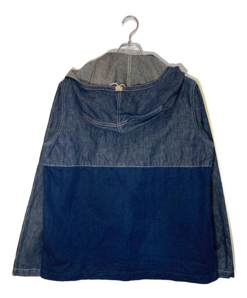 J.S HOMESTEAD（ジャーナルスタンダード ホームステッド）J.S HOMESTEAD (ジャーナルスタンダード ホームステッド) NIGEL CABOURN (ナイジェルケーボン) デニム切替 デッキ パーカー インディゴ サイズ:50の古着・服飾アイテム