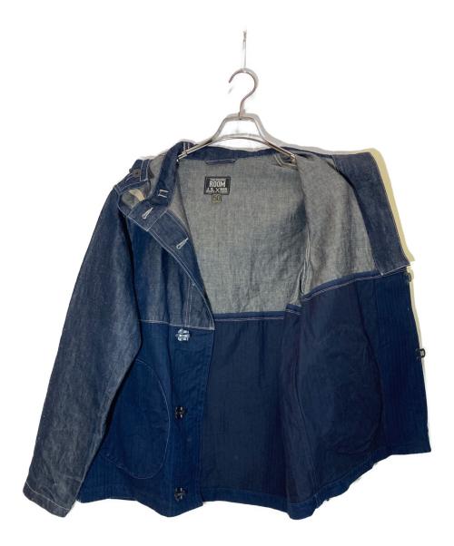 J.S HOMESTEAD（ジャーナルスタンダード ホームステッド）J.S HOMESTEAD (ジャーナルスタンダード ホームステッド) NIGEL CABOURN (ナイジェルケーボン) デニム切替 デッキ パーカー インディゴ サイズ:50の古着・服飾アイテム